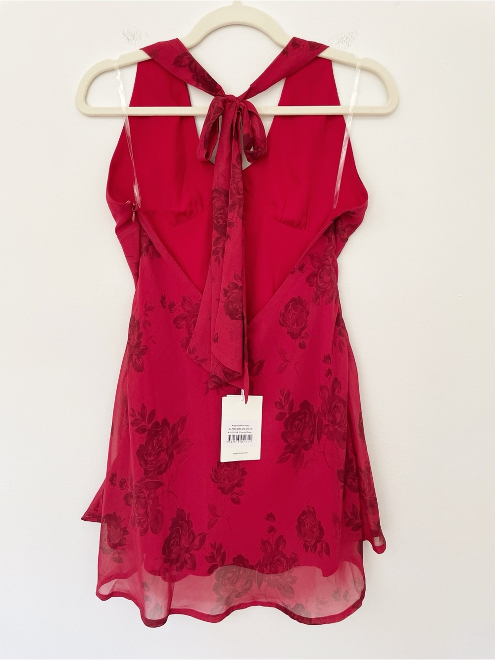 New Peppermayo Magnolia Mini Dress
Halter Cherry Rose Tie Open Back Date Party 8 - Picture 4 of 11